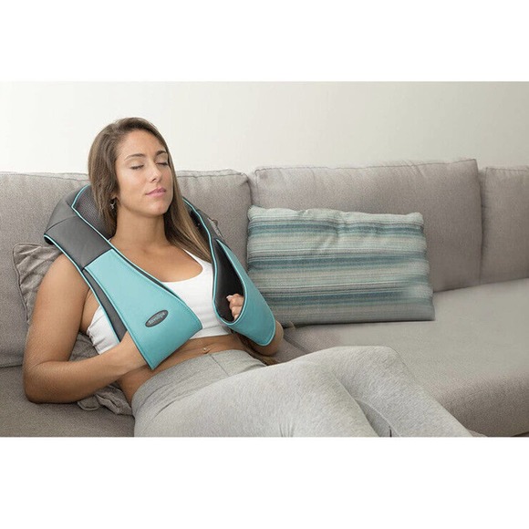 Home & Auto! Shiatsu Back Shoulder & Neck Massager Heat Deep Tissue 3D Kneading - Picture 14 of 15